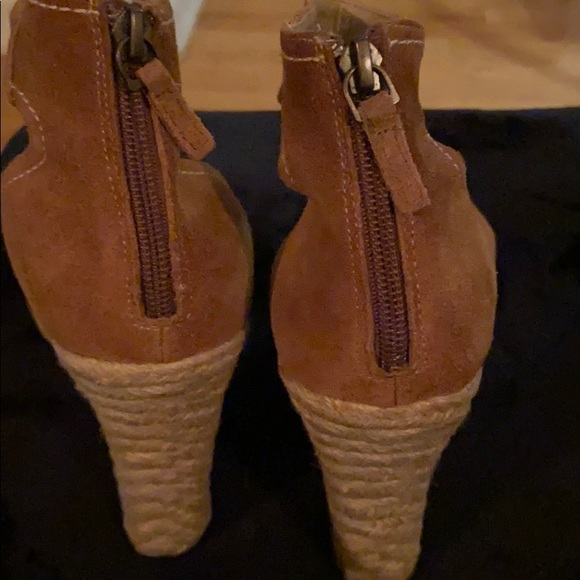 Suede wedge heels by ‘Levity’. - Picture 3 of 5